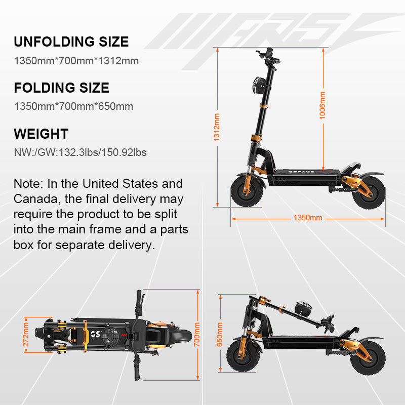 GSPACE Mars GT Ultimate Off-Road Electric Scooter