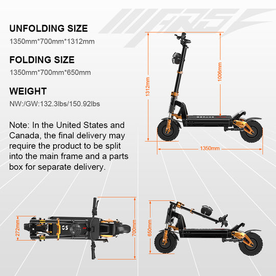GSPACE Mars GT Ultimate Off-Road Electric Scooter